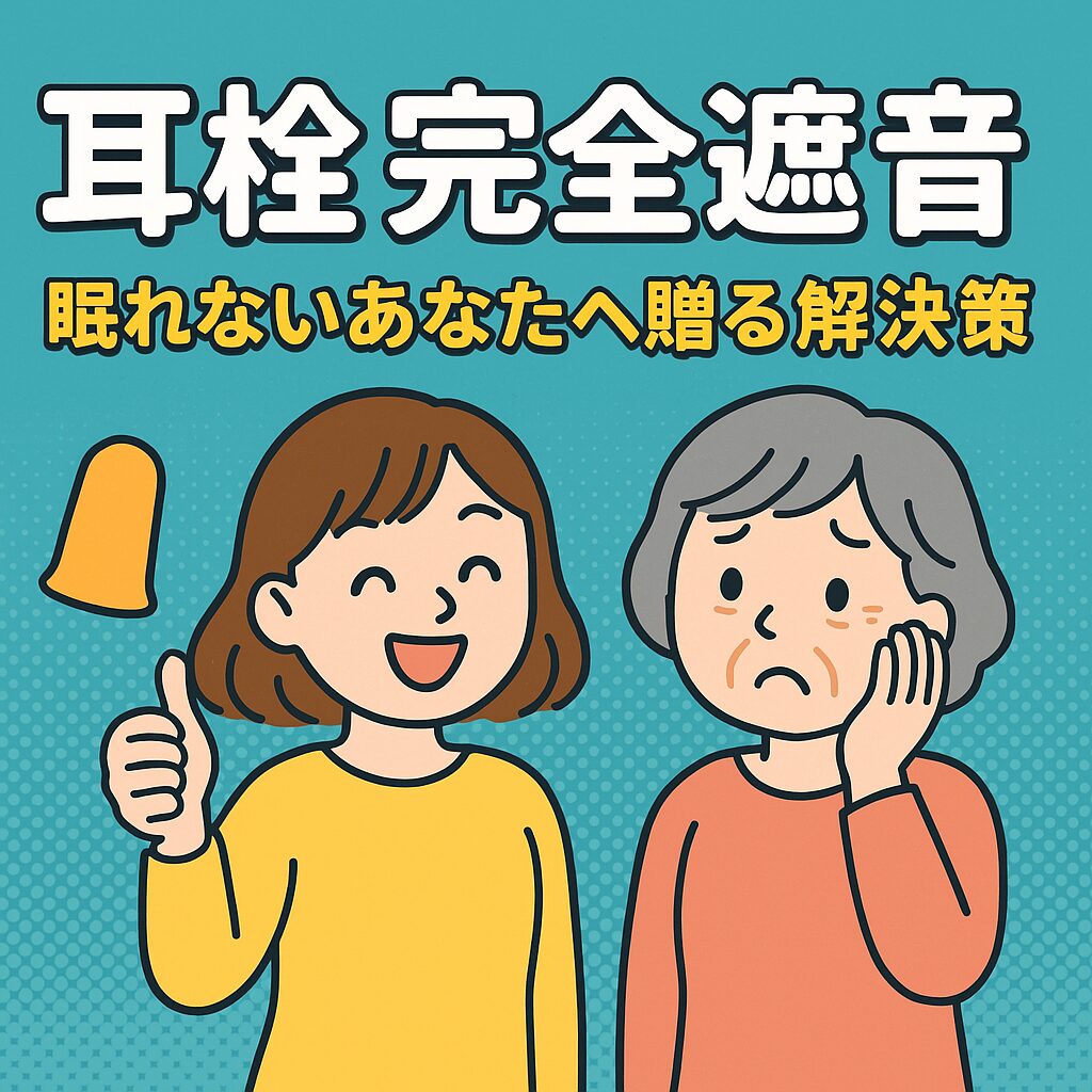 耳栓　完全遮音　眠れないあなたへ贈る解決策のアイキャッチ画像